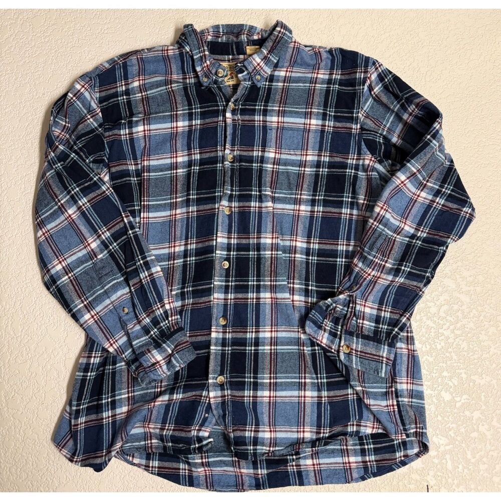 RedHead Brand Co Men's 2XL Blue Plaid Flannel